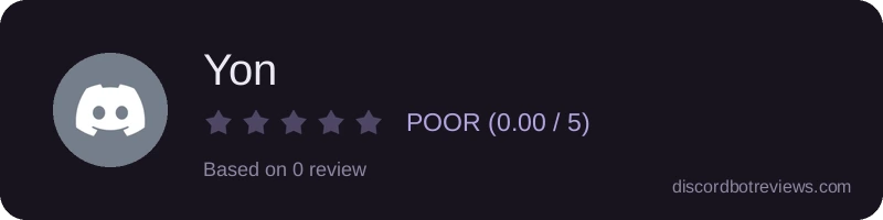 Rating widget preview for Yon