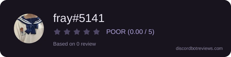 Rating banner for fray#5141