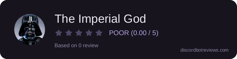 Rating banner for The Imperial God