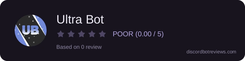 Rating widget preview for Ultra Bot