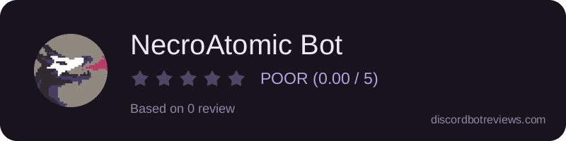 Rating widget preview for NecroAtomic Bot