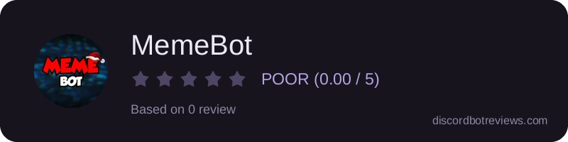 Rating widget preview for MemeBot