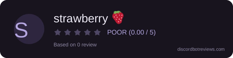 Rating widget preview for strawberry 🍓
