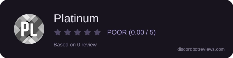 Rating widget preview for Platinum
