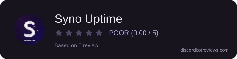 Rating widget preview for Syno Uptime