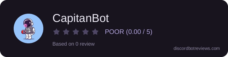 Rating widget preview for CapitanBot