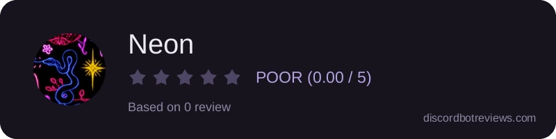 Rating widget preview for Neon