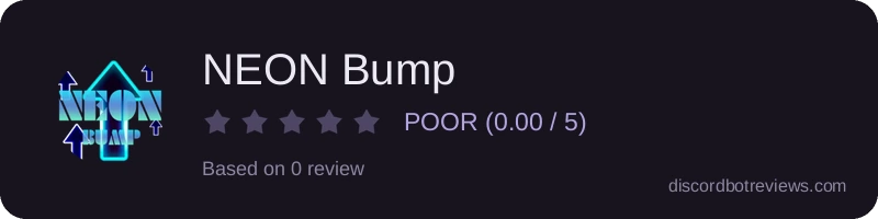 Rating widget preview for NEON Bump