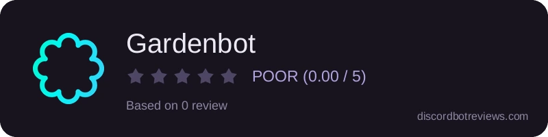 Rating widget preview for Gardenbot