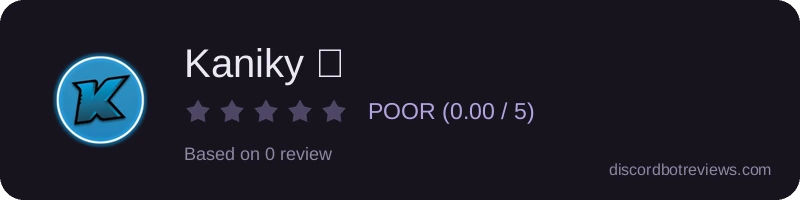 Rating banner for Kaniky ✨