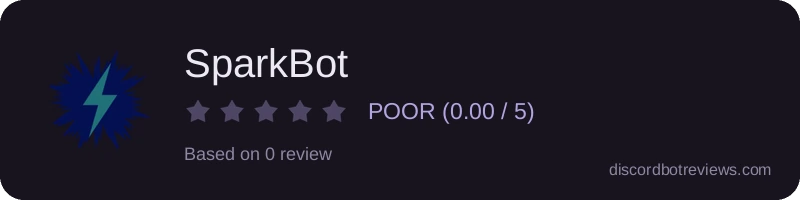 Rating banner for SparkBot