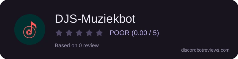 Rating widget preview for DJS-Muziekbot