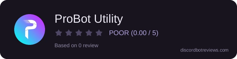 Rating widget preview for ProBot Utility
