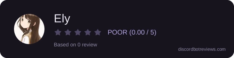 Rating widget preview for Ely