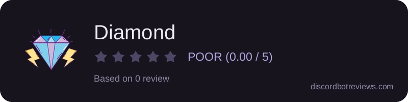 Rating widget preview for Diamond