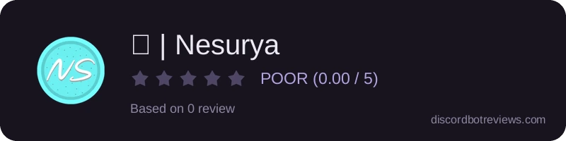 Rating widget preview for 🌑 | Nesurya