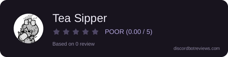 Rating widget preview for Tea Sipper