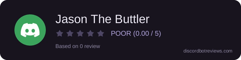 Rating widget preview for Jason The Buttler