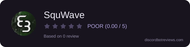 Rating widget preview for SquWave
