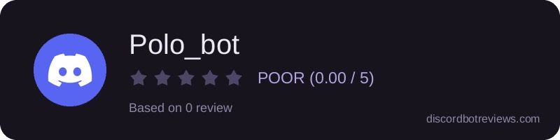Rating widget preview for Polo_bot