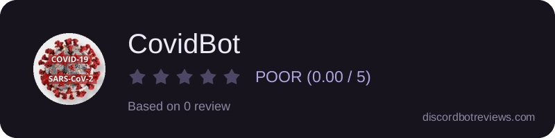 Rating widget preview for CovidBot