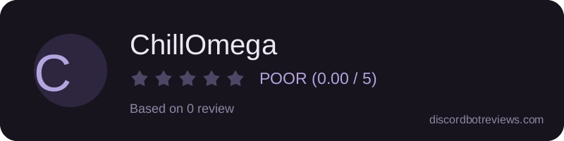 Rating widget preview for ChillOmega