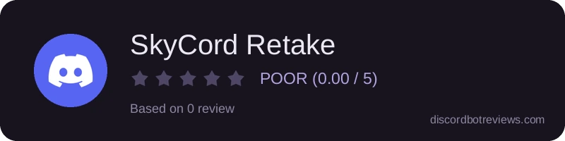 Rating widget preview for SkyCord Retake