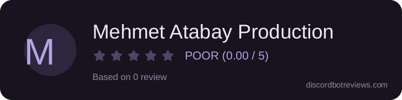 Rating widget preview for Mehmet Atabay Production