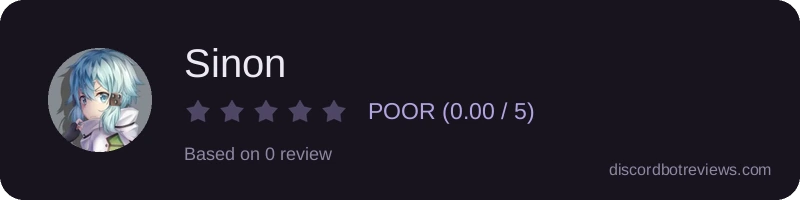 Rating widget preview for Sinon