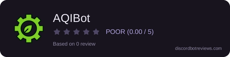 Rating widget preview for AQIBot