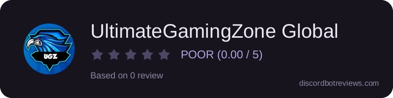 Rating widget preview for UltimateGamingZone Global