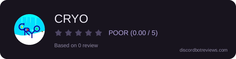 Rating widget preview for CRYO