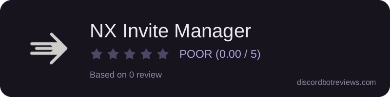 Rating widget preview for NX Invite Manager
