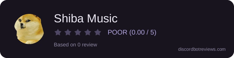 Rating widget preview for Shiba Music
