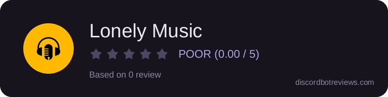Rating widget preview for Lonely Music