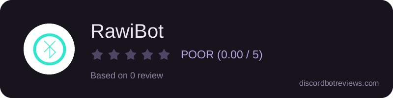 Rating widget preview for RawiBot