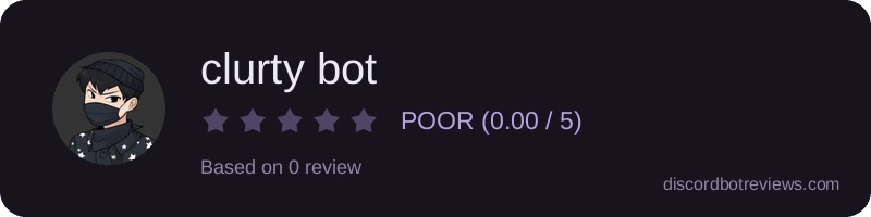 Rating banner for clurty bot