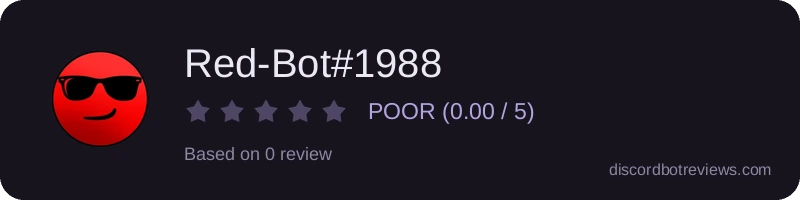 Rating widget preview for Red-Bot#1988