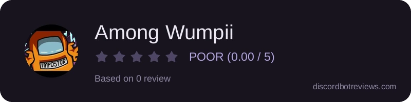 Rating widget preview for Among Wumpii