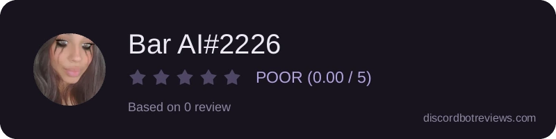 Rating widget preview for Bar AI#2226