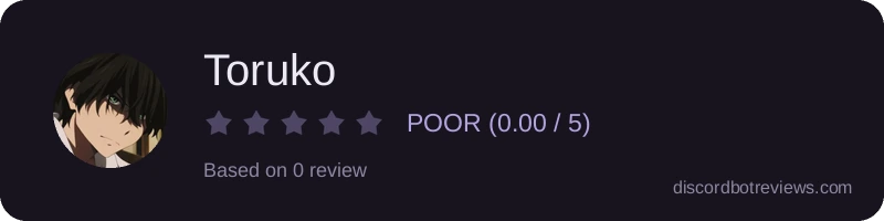 Rating widget preview for Toruko