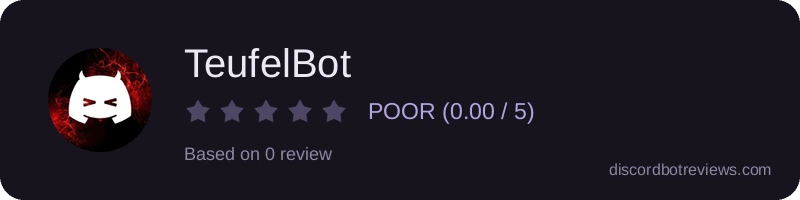 Rating widget preview for TeufelBot