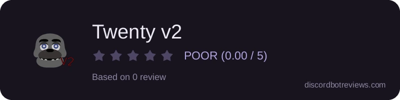Rating widget preview for Twenty v2