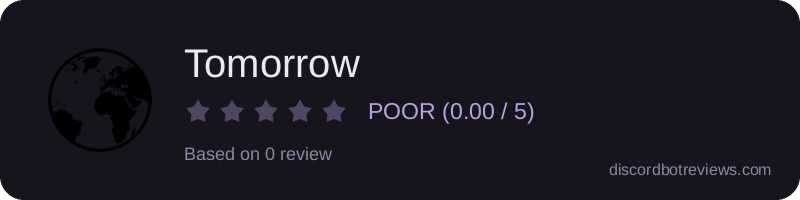 Rating widget preview for Tomorrow
