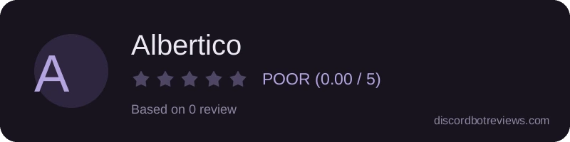 Rating widget preview for Albertico