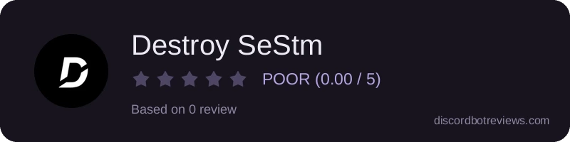 Rating widget preview for Destroy SeStm