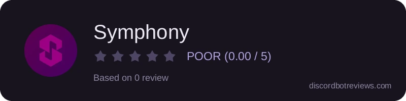 Rating widget preview for Symphony