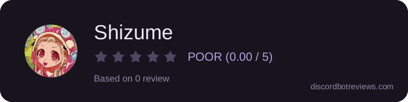 Rating widget preview for Shizume