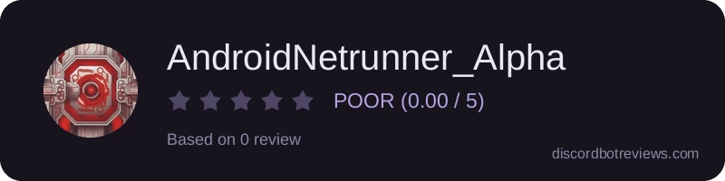 Rating widget preview for AndroidNetrunner_Alpha