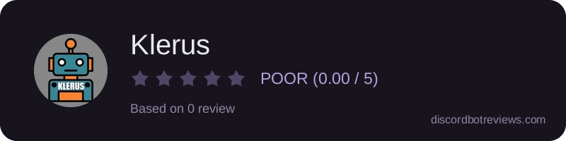 Rating widget preview for Klerus